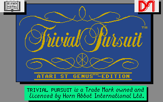 Trivial Pursuit title screen for Atari ST
